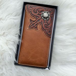 Mens leather Montana west wallet NIB